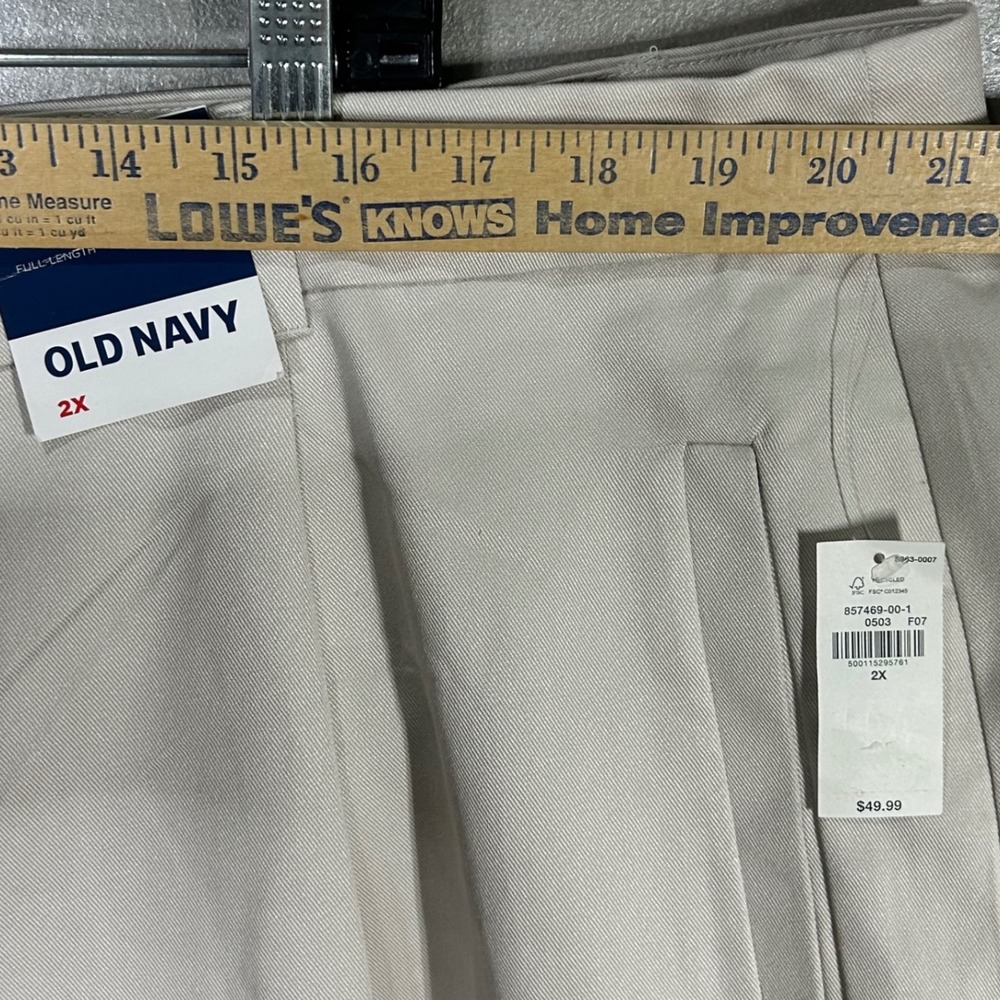 Old Navy Women's Pants Taylor Straight Trouser Cargo Size 2X Extra High Rise New - Picture 7 of 12